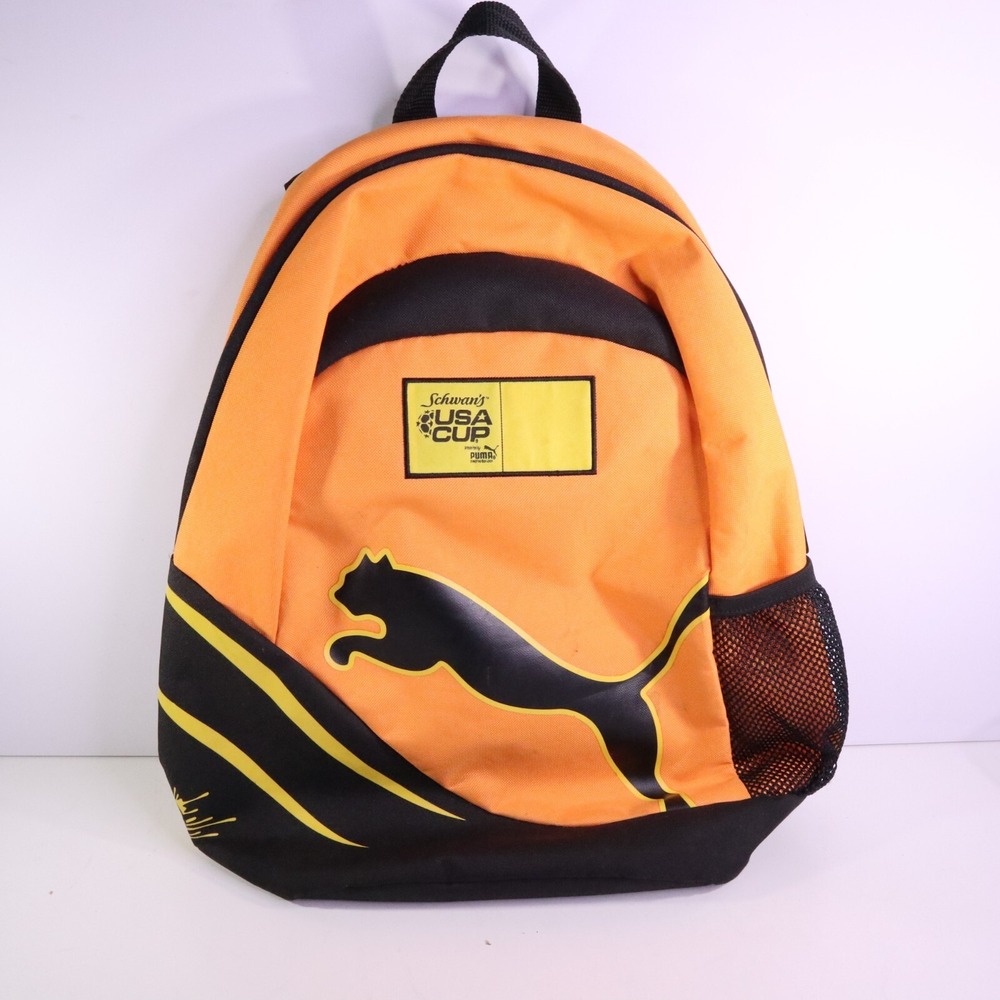 Schwan's USA CUP Soccer PUMA Crossbody One shoulder Strap Backpack Black/Orange